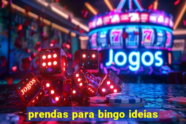 prendas para bingo ideias